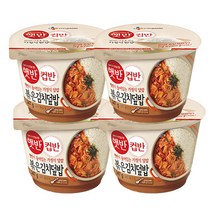 CJ햇반 컵반 14종/비빔밥 덮밥 컵밥 국밥 즉석밥, (컵반) 볶음김치덮밥 247g x 4개