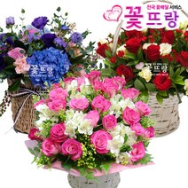 꽃뜨랑 축하꽃바구니 생일선물 축하선물 기념일 전국당일꽃배달, C02 기분좋은날
