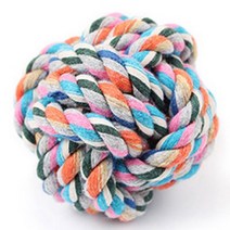 비바비즈 강아지로프공 실타래 중7.0cm 강아지공 애견이갈이장난감 펫팸족 강아지 장난감, 랜덤발송, 1개