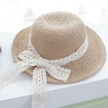 엘키즈 루이스 아동밀짚모자 레이스 밀짚 모자 여아 선캡