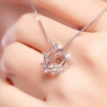 제니블링 왕관 목걸이 체인목걸이 써지컬스틸 레이어드 데일리