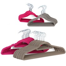 WOHNEN 매직옷걸이 논슬립벨벳옷걸이 매직행거 50P, 매직아동옷걸이(그레이) 50P, 1개