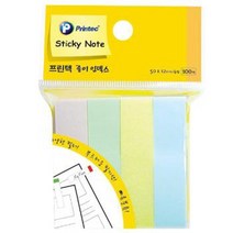 아주문구 종이인덱스, PI020_종이인덱스/파스텔4색/100매, 1개