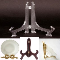 오아시스 미니 이젤 접시 상패 액자 받침대, 주물받침대(화이트)