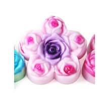 제이앤메이드 소프트몰드 모음 비누 석고 바스붐, 여섯송이장미