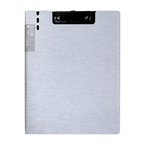 아인텍 클립커버 세로형 A4 클립보드 고급보드, 메탈그레이[Q9122](1개), 1개