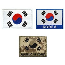 자수 벨크로 패치 와펜 태극기 혈액형 패치모음