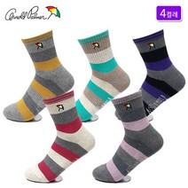 아놀드파마 여성용 캐주얼 패션 중목 양말 4족 면 학생용 성인용 스포츠 고급 삭스 AP6104