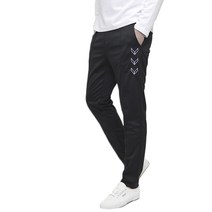 봉라샵 V자수 슬림 핏 트레이닝 바지