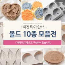 캔들이케아 노마진 몰드 10종 비누몰드 석고방향제 총집합 비누베이스/기타재료, 7.빙하6구 몰드