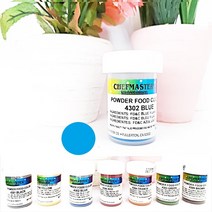 셰프마스터 지용성 식용색소 초콜릿 앙금 색소 블랙 57g, powder blue 3g, powder blue3g