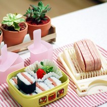 갓샵 피크닉 사각김밥틀 무스비틀 김밥틀 스팸칼 네모김밥틀, 소틀+대틀(색상랜덤), 1개