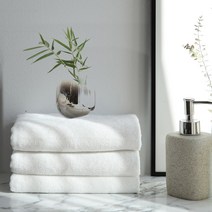 스페이스샾 노블 뱀부얀 세면타올 160g, 화이트(대나무사), 3개