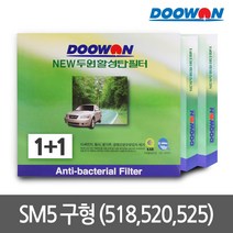 [1+1 무료배송]1+1 뉴두원활성탄 자동차에어컨필터 SM5 구형(~05.7)PM2.5초미세먼지 유해배기가스차단 탈취, bhk55 뉴두원활성탄필터 1+1
