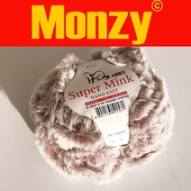 몬지monzy 슈퍼밍크 퍼 인조토끼털실 밍크실 실, s09믹스로즈
