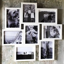 이케아 VAXBO 벡스보 콜라주 8칸 액자세트, 화이트 202.566.22