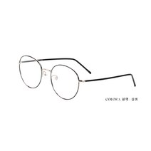 제플린 국산 고급 라운드타원형 고급메탈안경테