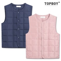 탑보이 네모 경량 패딩조끼 (NS518)