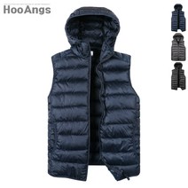 후앙스 경량 지퍼 후드 패딩조끼 OBVT-7103