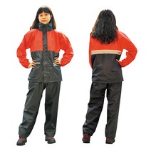 삼흥우의 오토바이 우의 상하의세트 SH-400 레드, L(95)