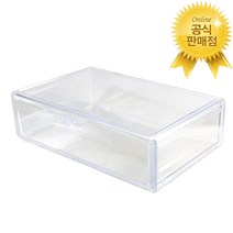 파우더룸 화장품 깔끔한 수납정리 투명 아크릴 서랍 5종 1X1칸, 1개