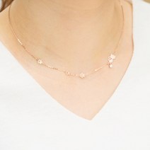 루키스톤 14k 고양이 초커 목걸이 14k목걸이