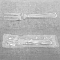 미니포크 투명 12cm 개별포장, 1개, 500개