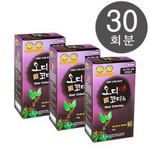오디코디 오디코디앤 파우치형10회분-뽕나무추출물특허성분 일반염색약(새치), 흑색(검정색), 3박스