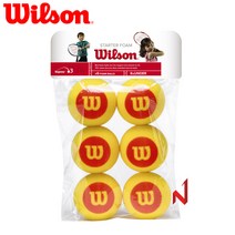 윌슨 테니스공 스타터 폼볼 6팩 wrz259300, 단품, 윌슨 스타터 폼볼