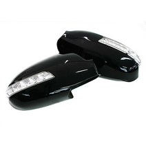아반떼HD - 2WAY 카비 LED 사이드미러커버 백미러커버, 스톤블랙 9F