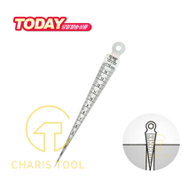 SB 에스비 테퍼 게이지 700A (1~15mm) 스테인리스 테이퍼 게이지 내경측정 구경측정 틈새 측정 카리스툴, 1개