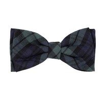 The Worthy Dog 워치 애견 보우 타이 L(13.3 X 6.4cm), Black Plaid, 1개