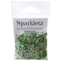 버튼갤로어 스파클츠 젬스톤 임벨리시먼트 악세서리장식, Aquamarine, 1개