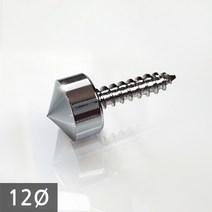 1단 다보볼트 (대포피스형) 12Ø 은색뿔형 장식볼트, 1개