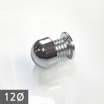 1단 다보볼트 (밀착형) 12Ø 은색원형 장식볼트 12mm, 1개