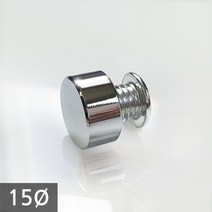 1단 다보볼트 (밀착형) 15Ø 은색평형 장식볼트 8mm, 1개