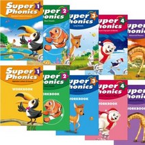 Super Phonics 슈퍼 파닉스 StudentBook + WorkBook (CD포함) 1~5 선택구매 [전10권], 슈퍼파닉스 1 (스튜던트북+워크북)