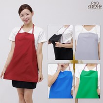 레뷰가운 VAE06 손님용앞치마 턱받이 벨크로 앞가리개 식당 분식 앞치마, VAE06 회색, 1개