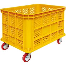 세화파렛텍 플라스틱 점보상자 점보박스 400L (그릴형 바퀴포함), 1개