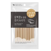 시니어소프트 노령견간식 어린강아지간식 3종, 1개, 연어소시지