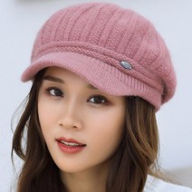 joyce shop 바비 팔각모 베레모 헌팅캡 니트 여성 방한 털 겨울 모자