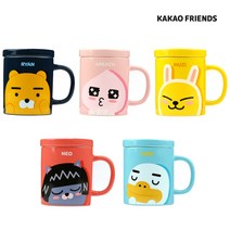 카카오프렌즈 시그니쳐 뚜껑 머그 컵, 튜브, 1개