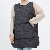 웰컴가운 누빔 원피스 앞치마 RM04, RM04 다크그레이M