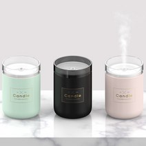 아트박스/디자인에버 캔들 USB 미니 무드등 가습기, 민트