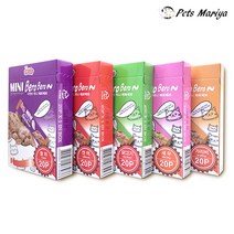 더캣츠 고양이간식 미니베로베로 20p - 3팩 임의발송 파우치, 임의