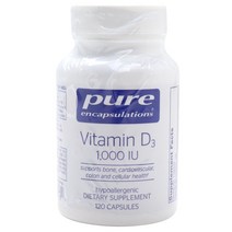 Pure Encapsulations 비타민 D3 1000 IU 캡슐, 120개입, 1개