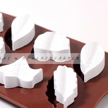 별님아씨 명가 다양한 금형 실리콘몰드, 금형-나뭇잎 8구