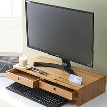 서랍형 원목 모니터 받침대, 03.리브온 마데 수납 모니터 받침대