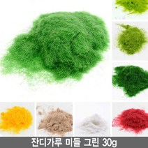 와이지알씨 잔디가루 30g 모음 조경재료 모형 건축모형 미니어쳐, 2.잔디가루 미들 그린 30g