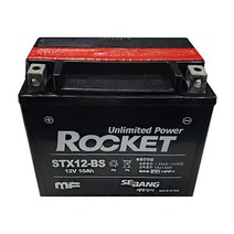 [로케트] ROCKET STX12-BS 12V 10A 연축전지, 1개, 1개